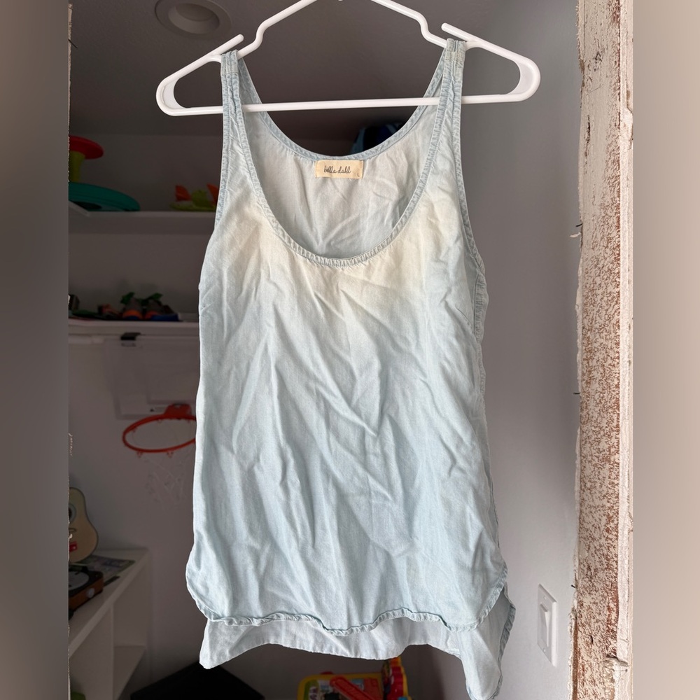 Bella Dahl chambray tank top size L